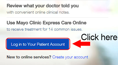 mayo clinic patient account