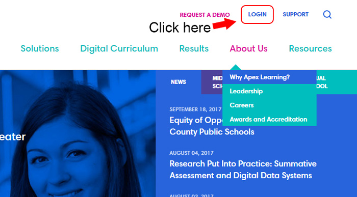 apex learning homepage
