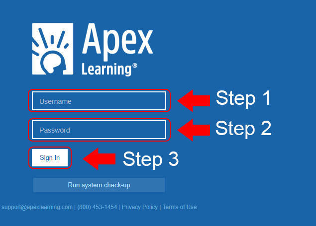 apex learning account login